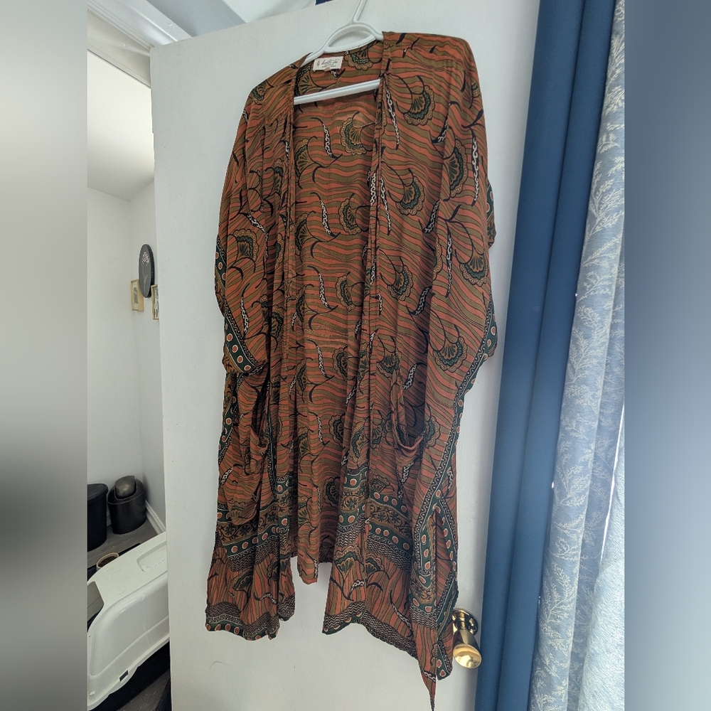 Kantha Bae Solstice Kimono 🤎🧡💚🖤